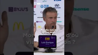 luis enrique reaction to morocco ... #ounahi #luisenrique #worldcup :#qatar #shorts