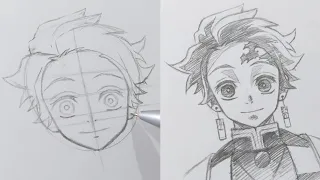 How To Draw Tanjiro Kamado With Ease! | Kimetsu No Yaiba | ss_art1