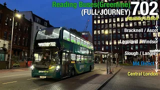 [M4 Traffic Jam][Full Journey)Reading Buses 702(To Victoria)