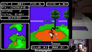 Lee Trevino's Fighting Golf - playthrough and credits (NES Frustration)