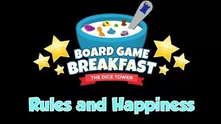 Board Game Breakfast - Rules and Happiness