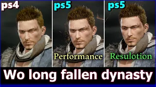 Wo long fallen dynasty :  ps4 vs ps5 4k | ps5 performance vs resolution |