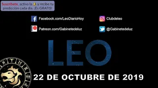 Horóscopo Diario - Leo - 22 de Octubre de 2019
