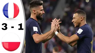 France vs Poland 3-1, Mbappe goals | all goals extended highlights results FIFA WORLD CUP QATAR 2022