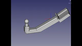 FreeCad Шарик на кронштейне