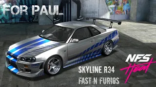 Tutorial modif nissan skyline R34 paul walker. Nfs heat mobile.