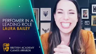 Laura Bailey's Heartfelt Acceptance Speech for Performer in a Leading Role | BAFTA Games Awards 2021