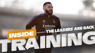 BENZEMA, ALABA & CASEMIRO train for Getafe! | Real Madrid