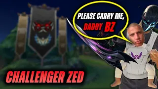 Rank 1 Zed Carrying Tyler1 in EU