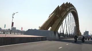 Crossing the Dragon Bridge in Dananag Vietnam