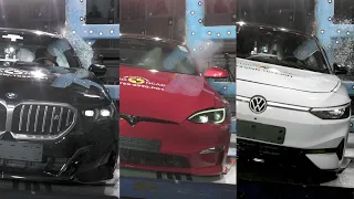 2024 Crash Test - BMW I5 vs Tesla Model S vs VW ID.7