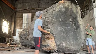 Super Giant Wood Trees Transported Trom The Amazon Forest//Giant Wood Processing Factory