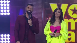 Axel, Erika Vélez, Pamela Cortés, Valeria Gutiérrez y Ronald Farina. Rueda de Prensa de Yo me llamo