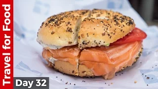 Salmon Bagel at Russ & Daughters and Amazing Tacos at Los Tacos No. 1 in NYC