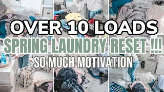 WEEKEND LAUNDRY DAY RESET ROUTINE | 3 DAY SPRING LAUNDRY ROUTINE | 2022 LAUNDRY ROUTINES