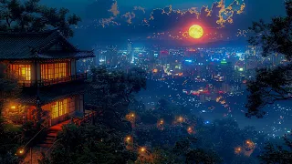 Silence of the Evening 🌕 Japanese Lofi Music for Study 2024 🌕 No Copyright Lofi Japanese Songs 2024