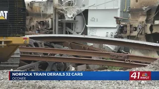 Train derailed in Washington County; Roads blocked