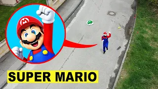 DRONE catches SUPER MARIO BROS. on haunted playground at 3AM!!