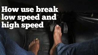 Learn car driving in hindi for beginners|lesson 7| ( how use break in low speed and high speed)