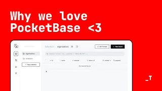 Why we love Pocketbase