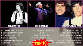 B a r r y M a n i l o w MIX Best Songs ~ 1960s Music So Far ~ Top Rock, Pop, Adult Contemporary,