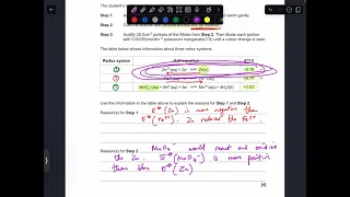 CD-007   (redox titration  &  electrode potentials)