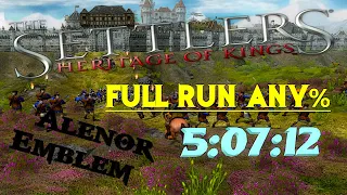 The Settlers: Heritage of The Kings History Edition Main Campaign Speedrun Any% 5:07:12 (Old WR)