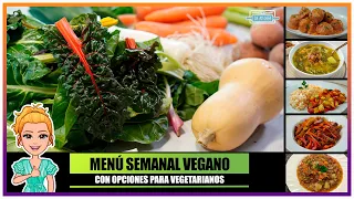 🥕 MENÚ SEMANAL VEGANO - VEGETARIANO 🍅 5 Recetas FÁCILES para COMER VERDURAS con @PlanetaHuertoes00