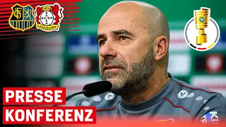 "Wir wollen ins Finale" | PK mit Peter Bosz vor 1. FC Saarbrücken – Bayer 04 Leverkusen | DFB-Pokal