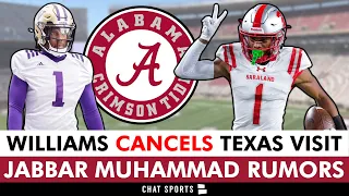 Alabama Football News & Rumors: Ryan Williams Cancels Texas Visit + Jabbar Muhammad Transfer Rumors