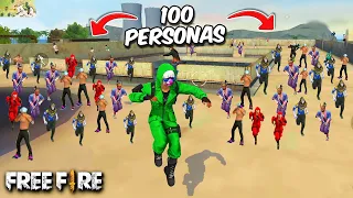 REUNÍ A "100 PERSONAS" EN EL TECHO DE FACTORY😱 Free Fire