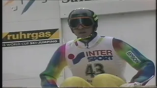 Noriaki Kasai - 121,5 m - 4HT Bischofshofen 6.01.1994