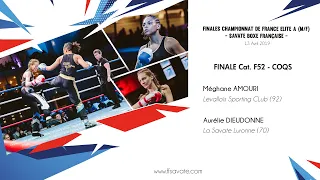 ELITE A 2019 - Finale F52 - Méghane AMOURI / Aurélie DIEUDONNE