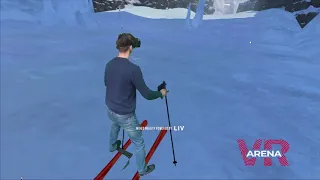 Лыжи - Fancy Skiing VR (хромакей с игрой)