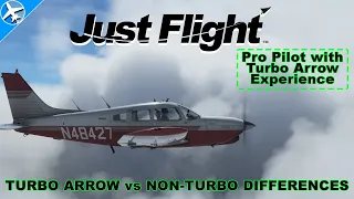 Just Flight Piper Turbo Arrow III/IV and Arrow III Differences - Microsoft Flight Simulator
