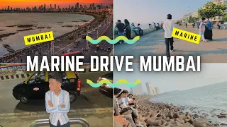 Mumbai marine drive vlog / marine drive Sunday morning 😍/full tour Mumbai #mumbaivlog #vlog