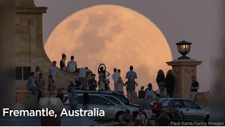 Spectacular photos of the rare November supermoon