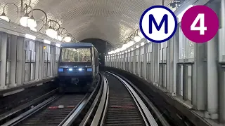 Paris Metro - Line 4 time-lapse