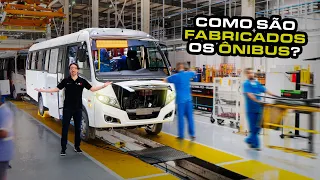 😮EXCLUSIVO na Fábrica de ÔNIBUS: Veja como são produzidos os Micro-Ônibus VOLARE (Marcopolo)