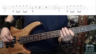 Black Magic Woman by Santana - Bass Cover with Tabs Play-Along