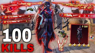 Wow!😍 NEW SEASON BEST RUSH GAMEPLAY with BLOOD RAVEN SUIT 😈 100 KILLS IN 42 MINUTES 🔥 SAMSUNG S20