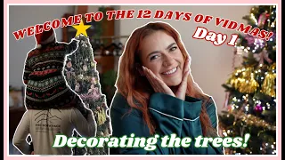 WELCOME TO THE 12 DAYS OF VIDMAS 2022! DECORATING THE TREES | VIDMAS DAY 1 | EmmasRectangle