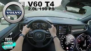 2020 Volvo V60 T4 Inscription 190 PS TOP SPEED AUTOBAHN DRIVE POV
