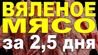 НЕВЕРОЯТНО НО ФАКТ! ВЯЛЕНОЕ МЯСО ЗА 2 ЧАСА И 2,5 ДНЯ.