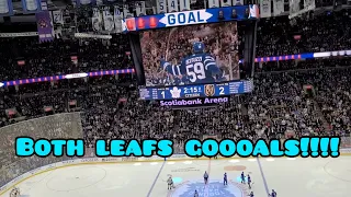 BOTH LEAFS GOALS LIVE!!! Vs Vegas Golden Knights MUST WATCH!!