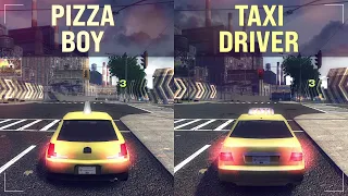 Pizza Delivery VS Taxi (Traffic Cars) | Drag Race in NFS MW 2005