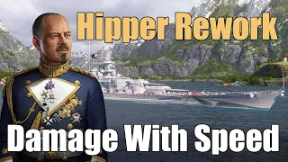 Hipper Rework: Damage With Speed | World of Warships Legends | 4k