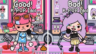 Good vs Bad K-POP IDOL 🎤💓 Toca K-Pop | Toca Life World | Toca Life Story | @TocaMieFunny