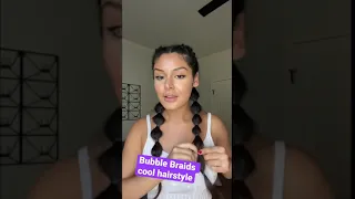 BUBBLE BRAIDS tips *QUICK & EASY* hairstyle with Sofia
