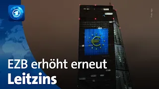 Europäische Zentralbank erhöht Leitzins erneut